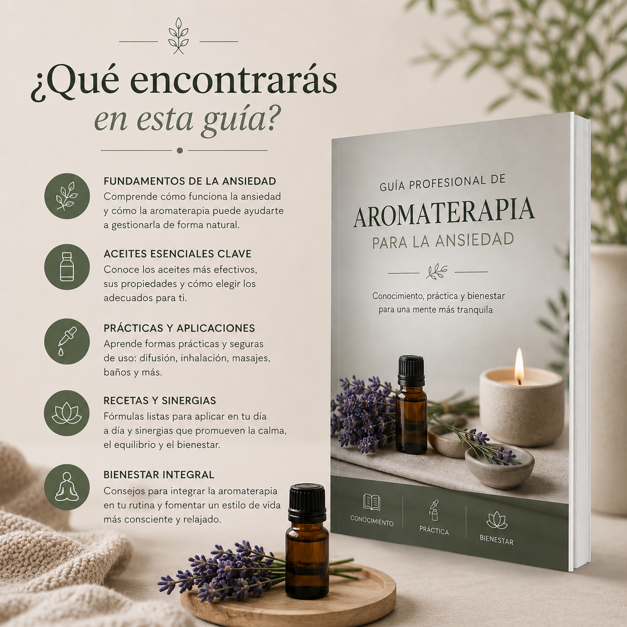 Aromas que calman: guía profesional de aromaterapia para la ansiedad