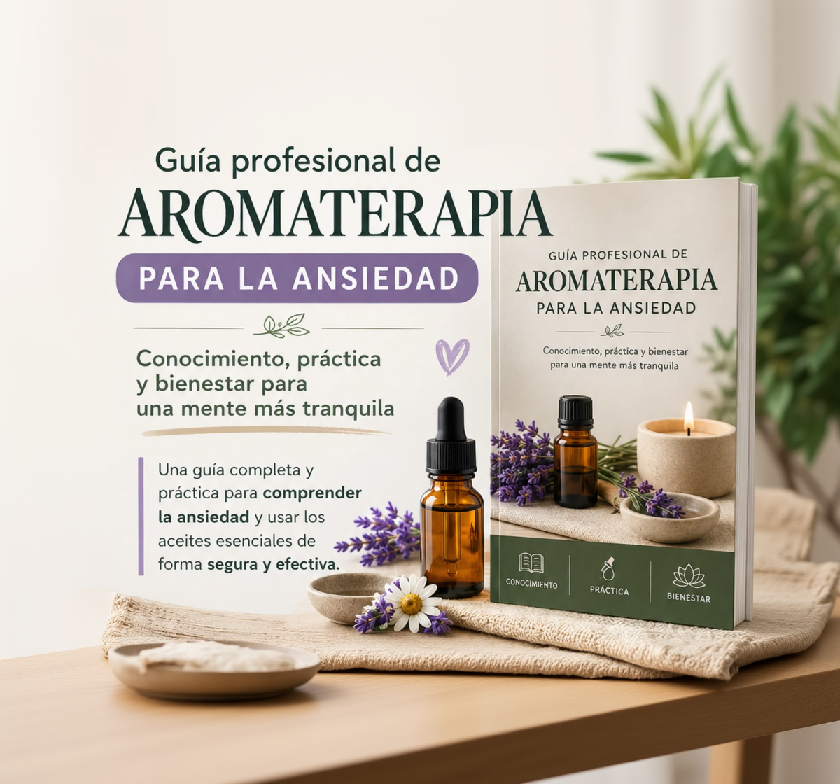 Aromas que calman: guía profesional de aromaterapia para la ansiedad